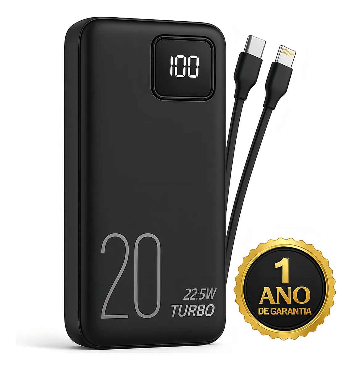 Carregador Portátil Power Bank Turbo 20000mah